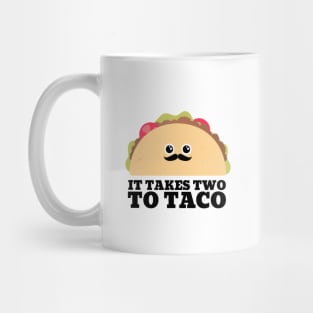 It takes two to tango taco pun Mug